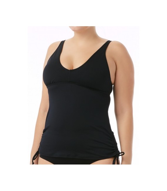 MAIEU SOLID V-NECK TANKINI