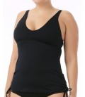 MAIEU SOLID V-NECK TANKINI