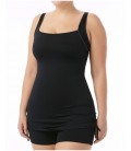 MAIEU SOLID SQUARE NECK SHEATH